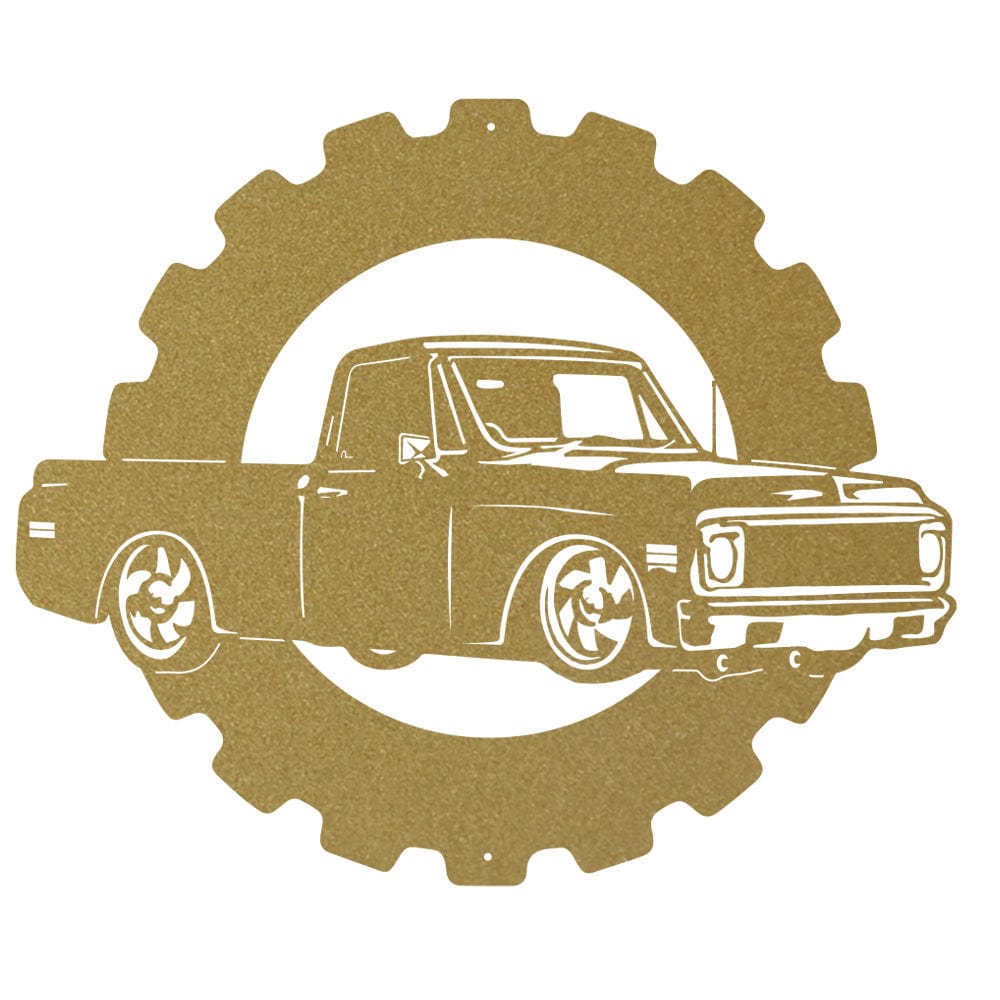 Chevy Classic Truck - Metal Car Collection Sign