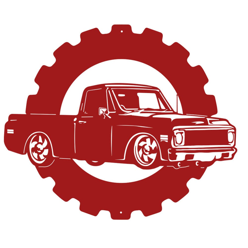 Chevy Classic Truck - Metal Car Collection Sign