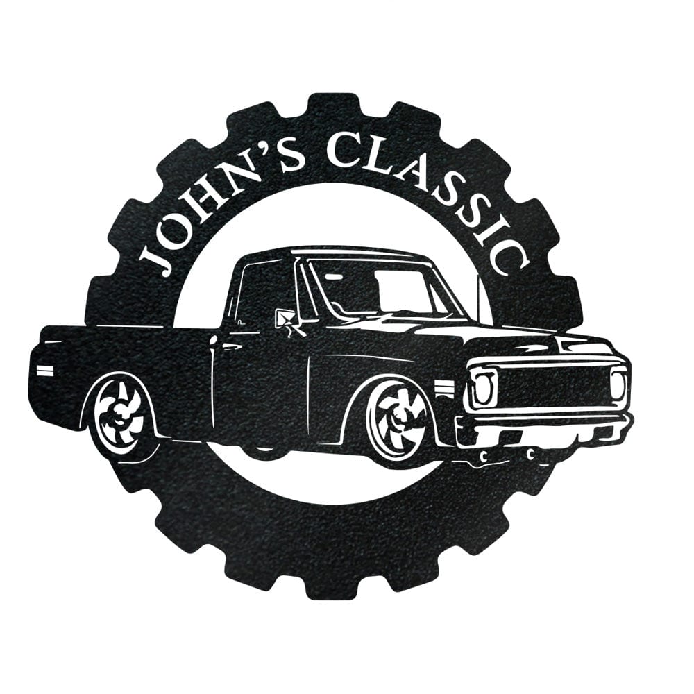 Chevy Classic Truck - Metal Car Collection Sign
