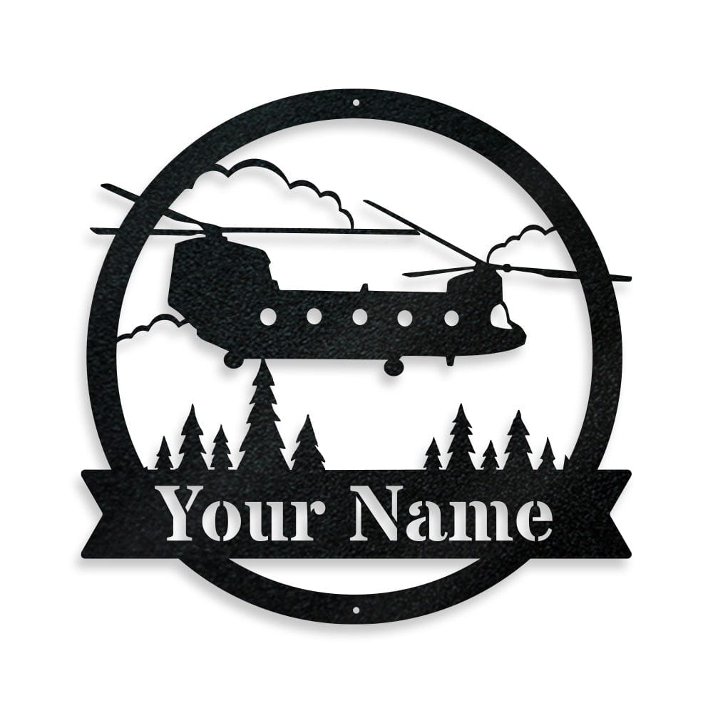 Chinook Helicopter Monogram - Aviator Gift