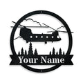Chinook Helicopter Monogram - Aviator Gift