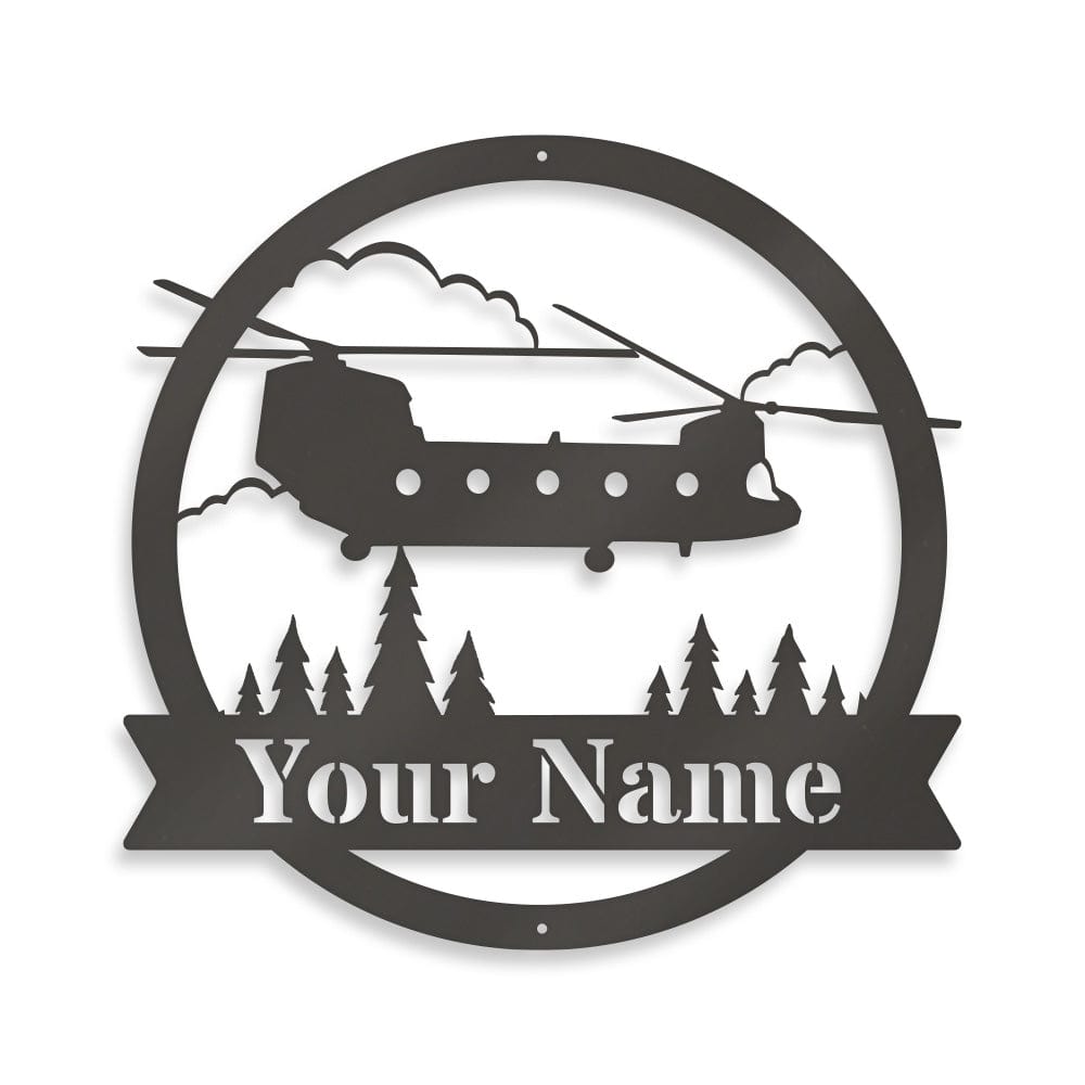 Chinook Helicopter Monogram - Aviator Gift