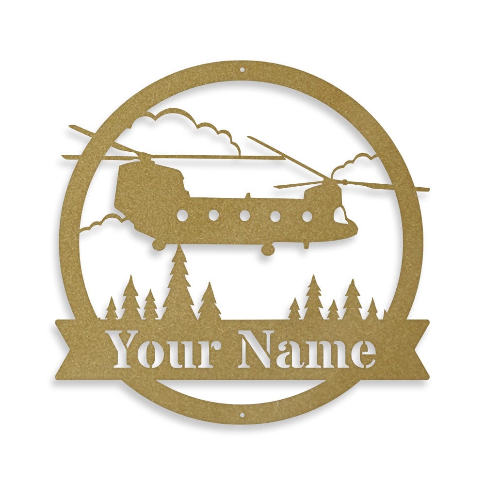 Chinook Helicopter Monogram - Aviator Gift