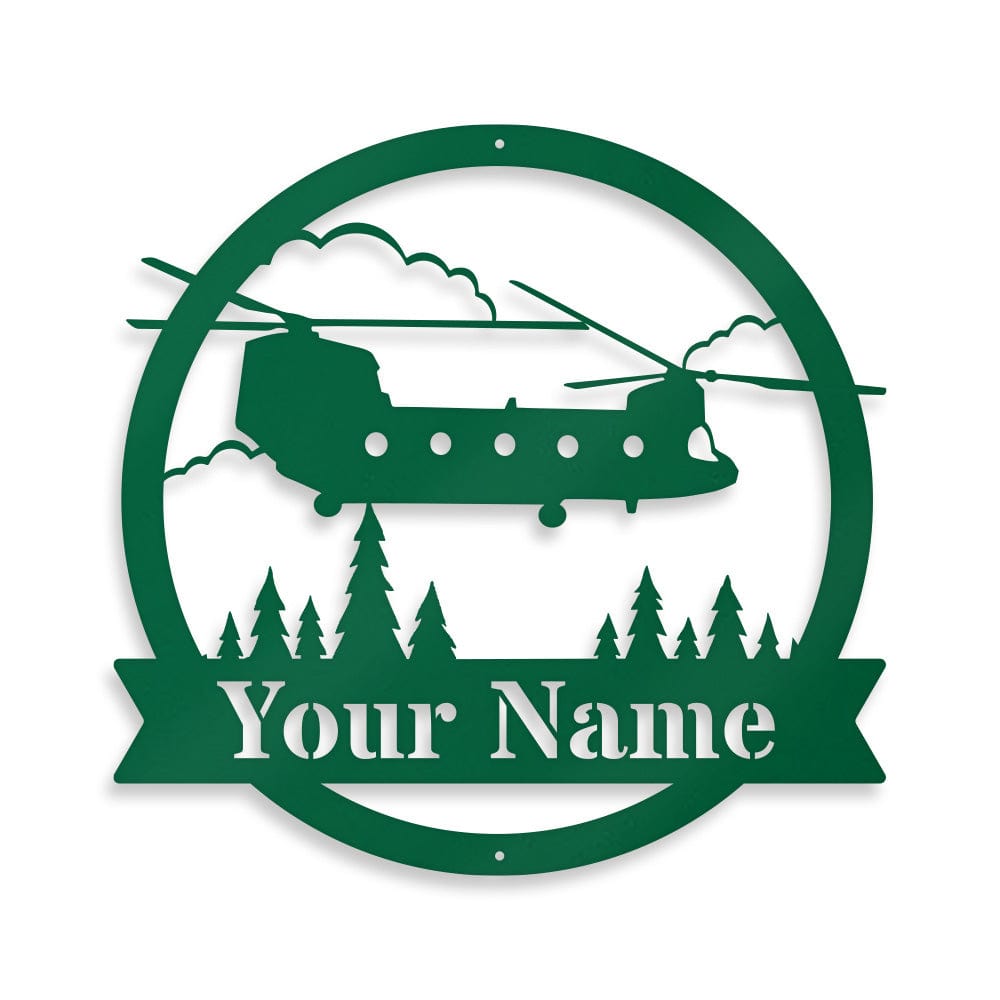 Chinook Helicopter Monogram - Aviator Gift