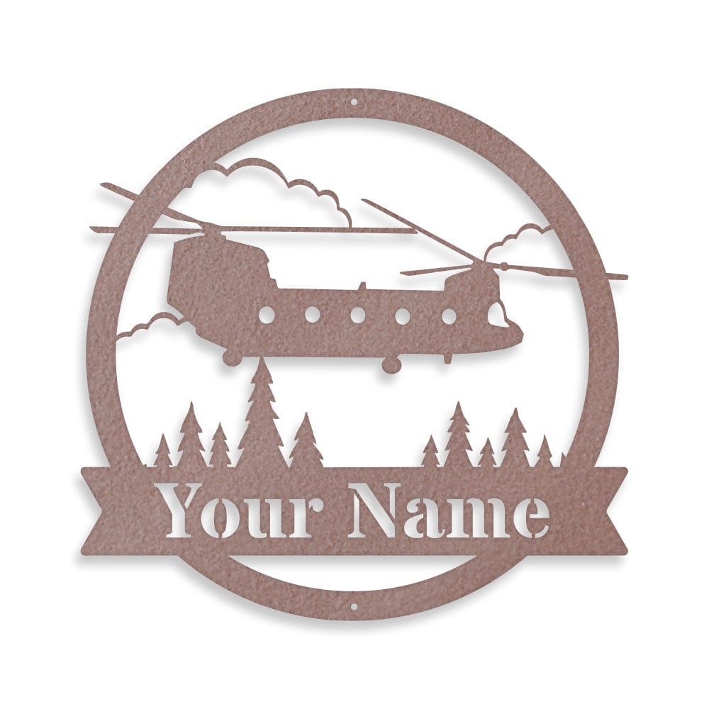 Chinook Helicopter Monogram - Aviator Gift