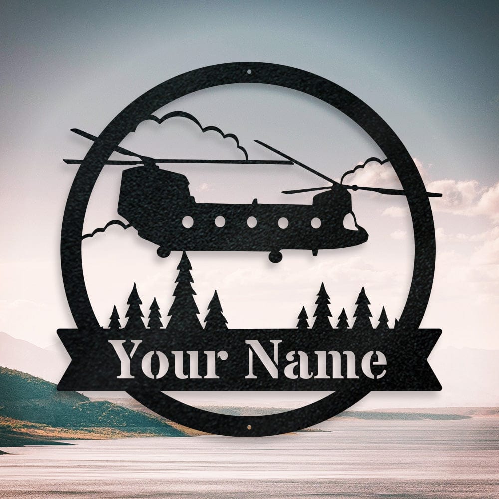 Chinook Helicopter Monogram - Aviator Gift