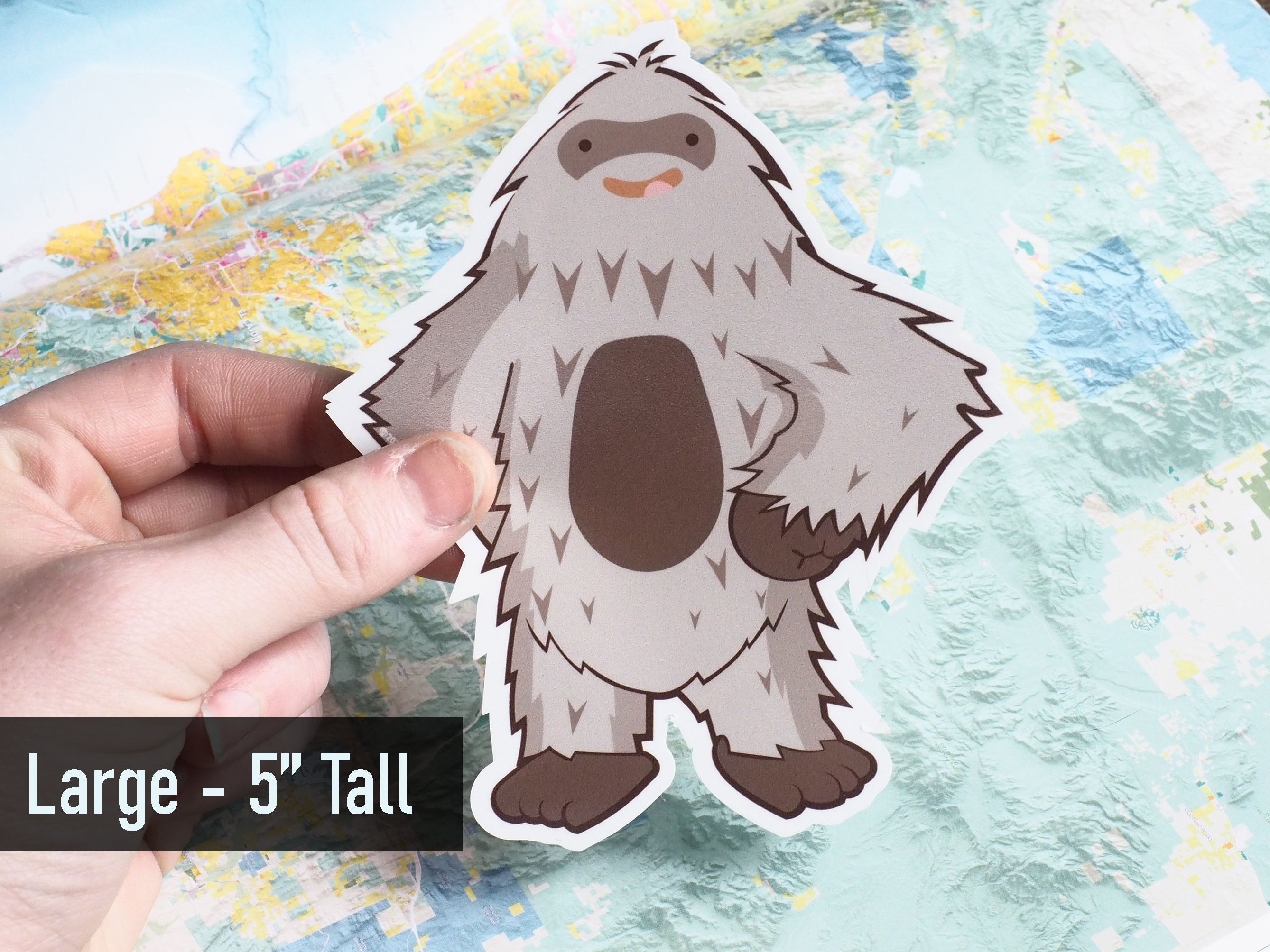 Confident Sasquatch Sticker