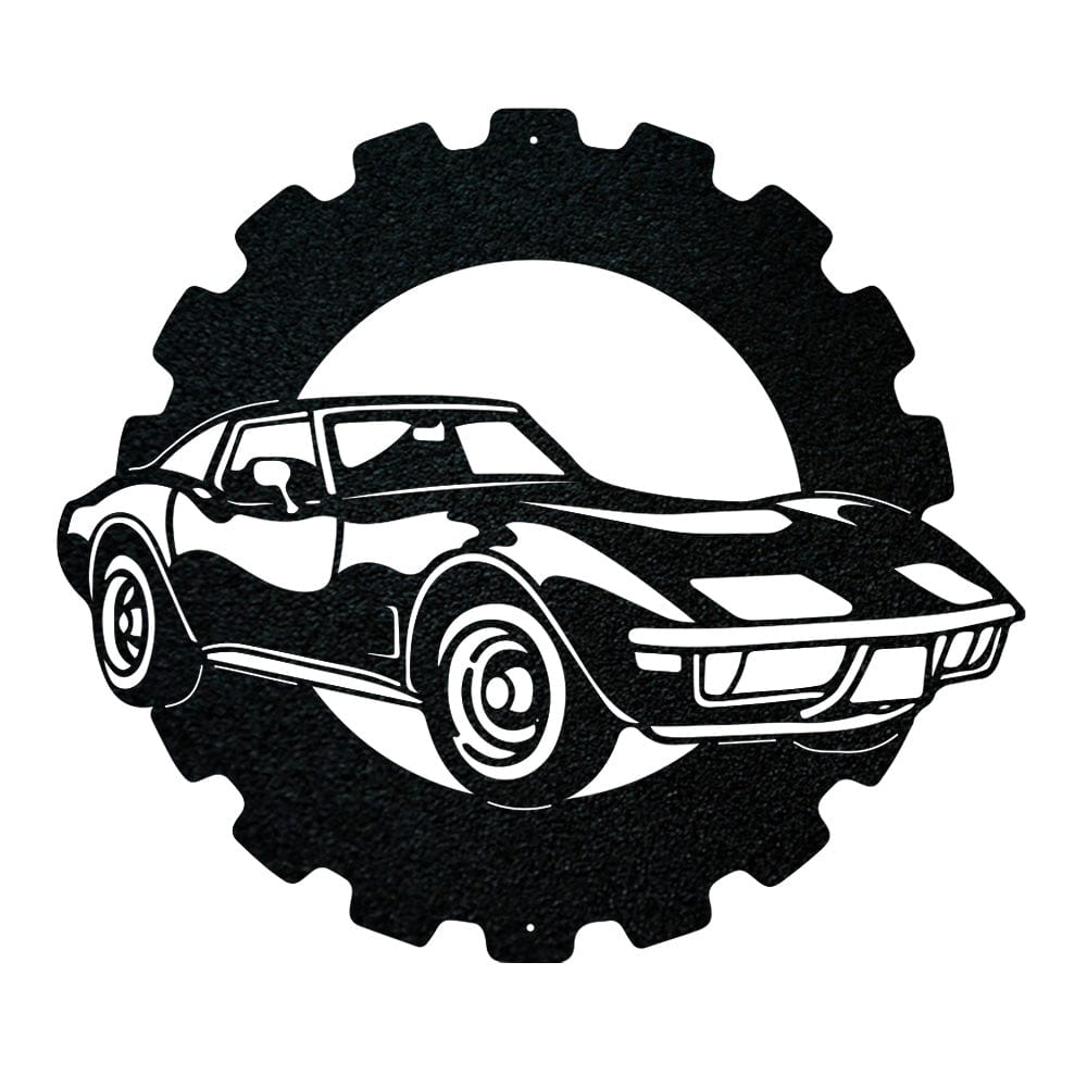 Corvette Classic Car - Metal Car Collection Sign