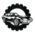 Corvette Classic Car - Metal Car Collection Sign