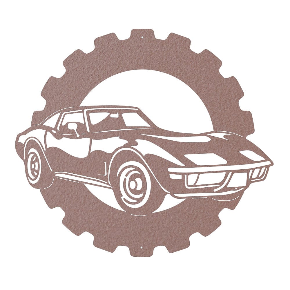 Corvette Classic Car - Metal Car Collection Sign