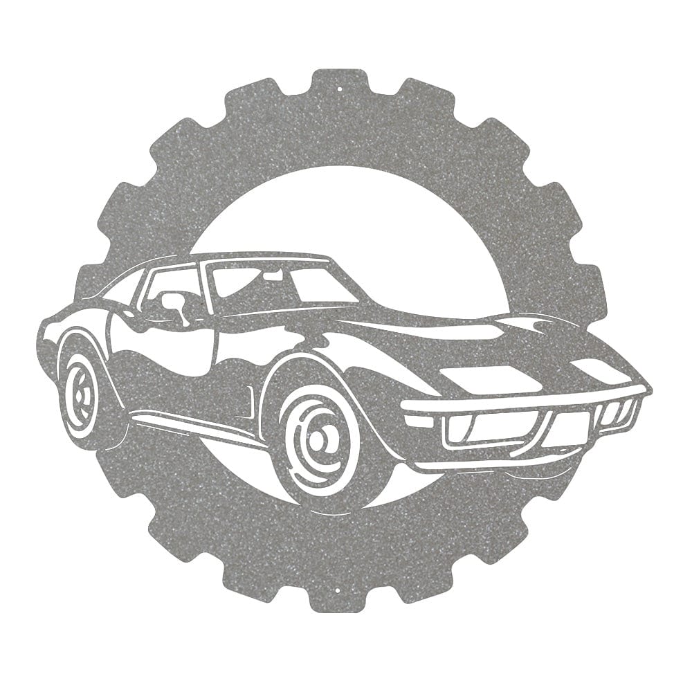 Corvette Classic Car - Metal Car Collection Sign