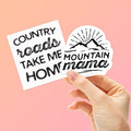 Country Roads Sticker Set of 2