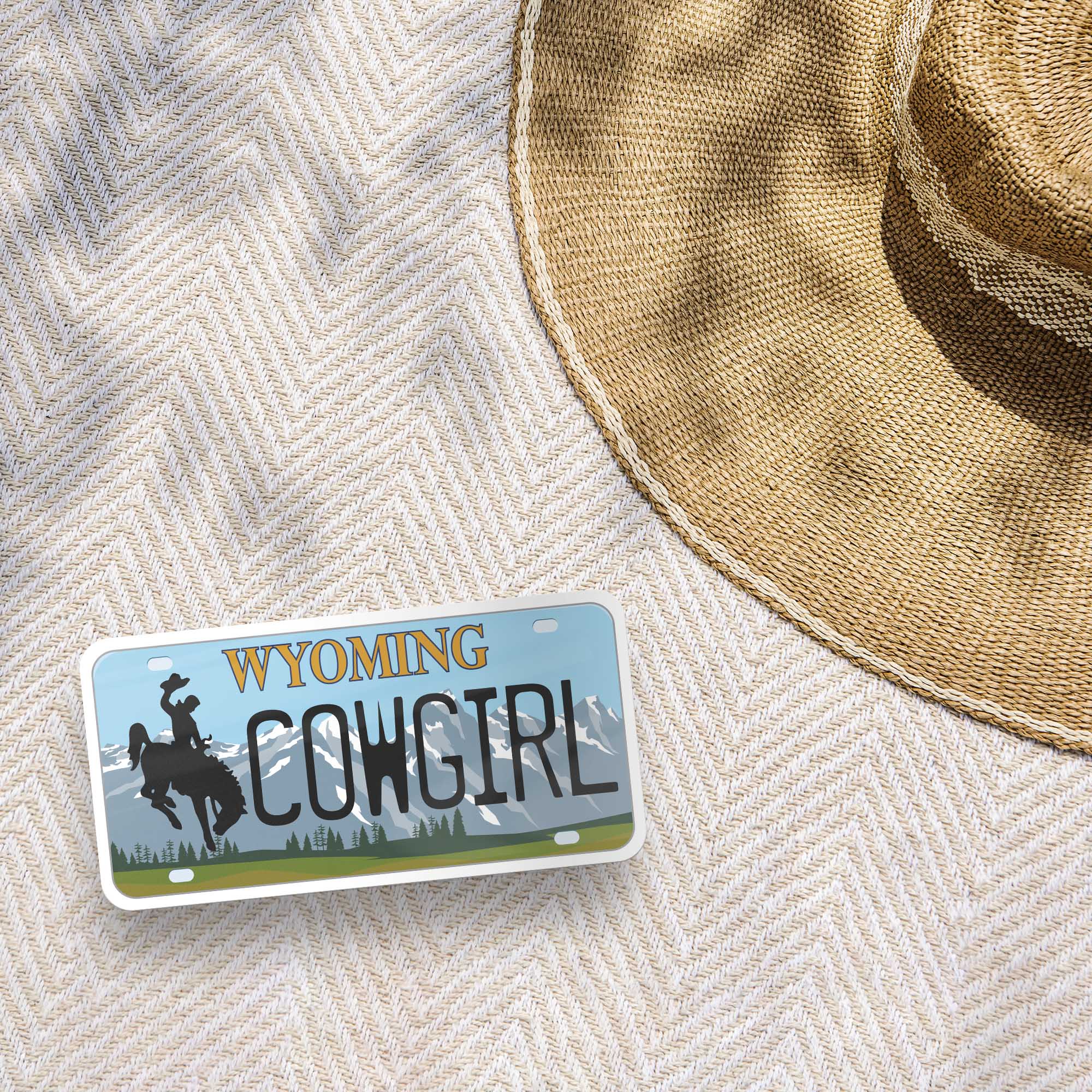 Wyoming License Plate Stickers - Choose Your WY Decal