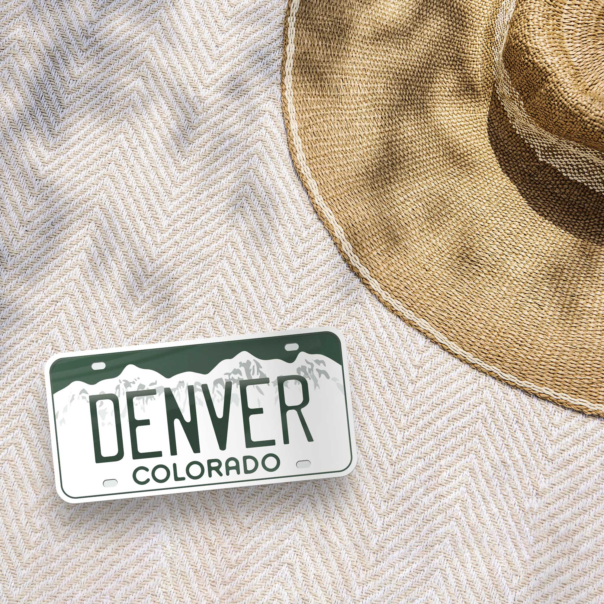 Colorado License Plate Stickers - Choose Your CO City or National Park Decal