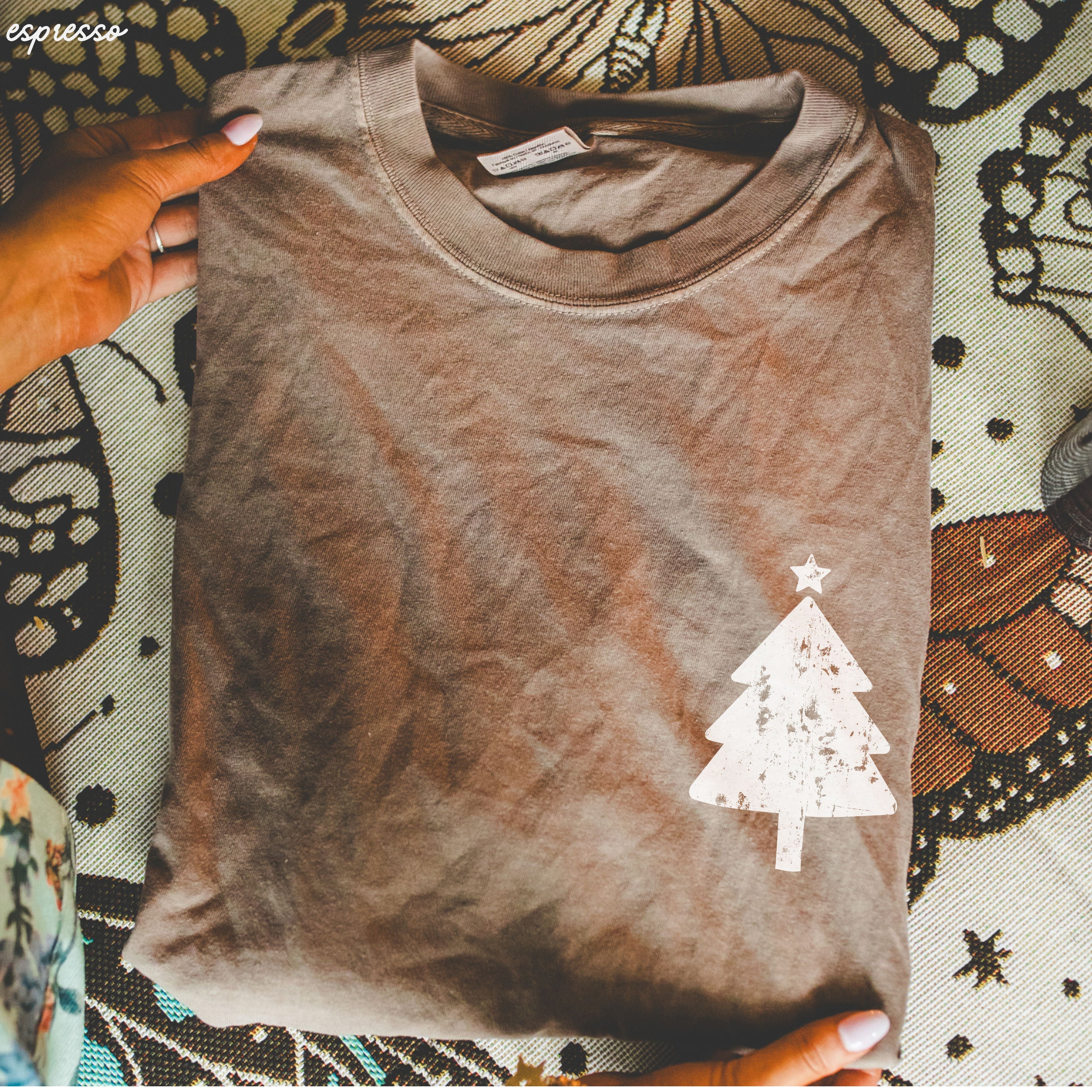 Xmas Tree Pocket Tee *7 Colors (S-3X)