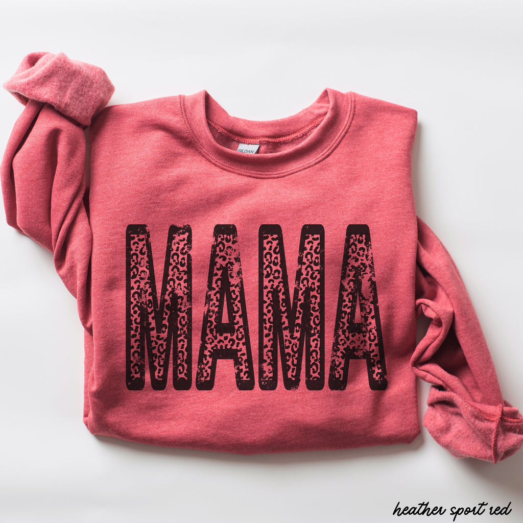 Leopard Mama Sweatshirt *8 Colors (S-3X)