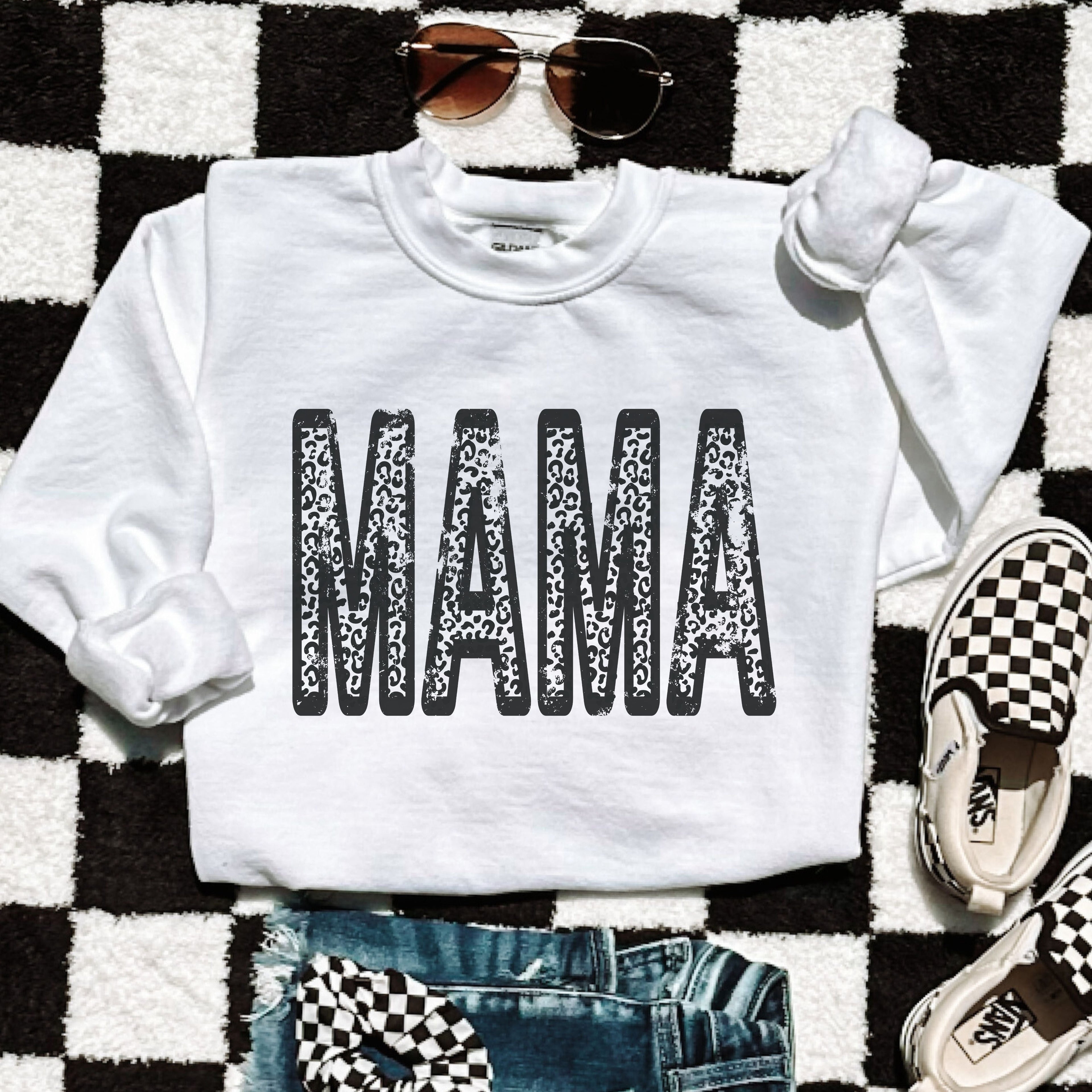 Leopard Mama Sweatshirt *8 Colors (S-3X)