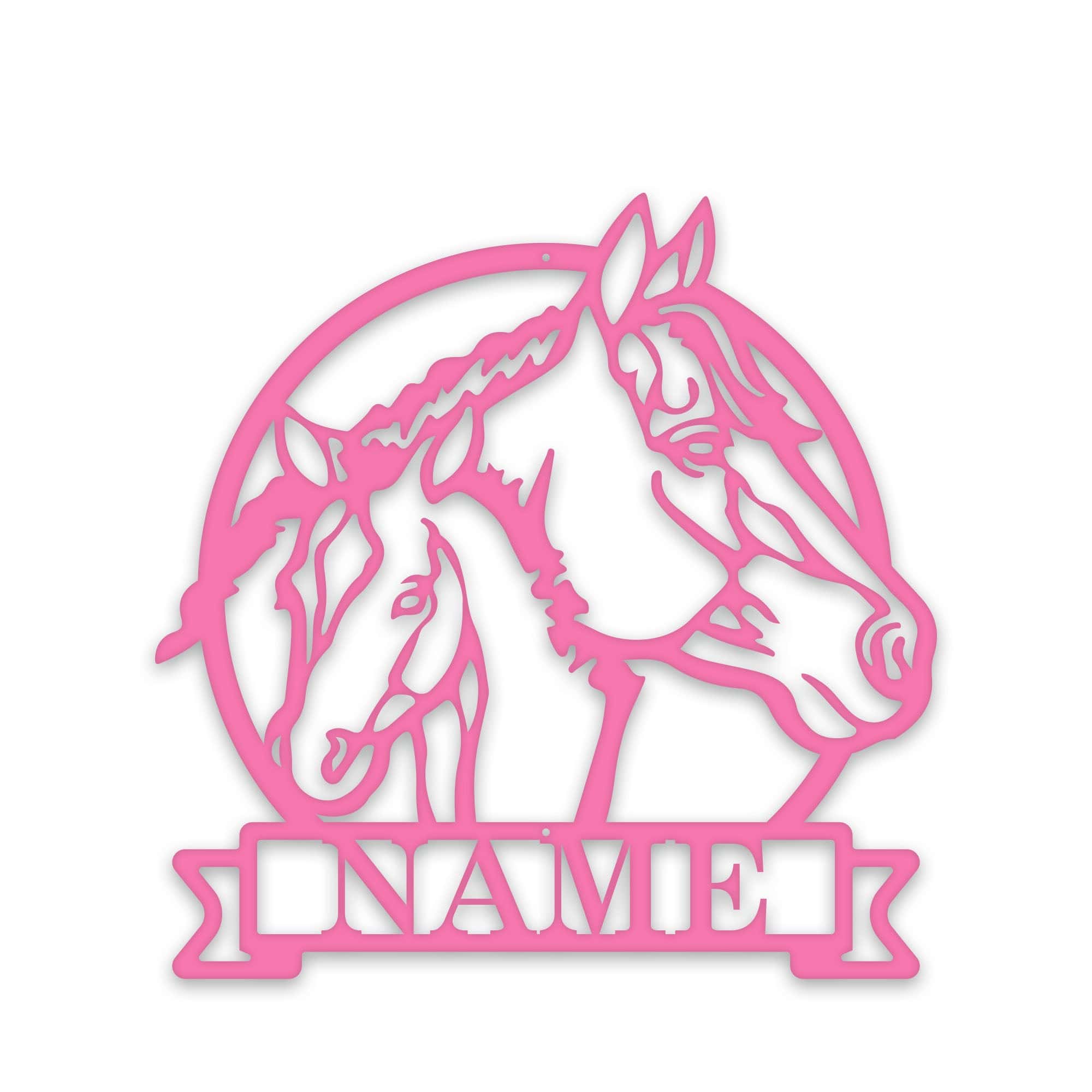 Farm Horse and Pony Personalized Metal Sign
