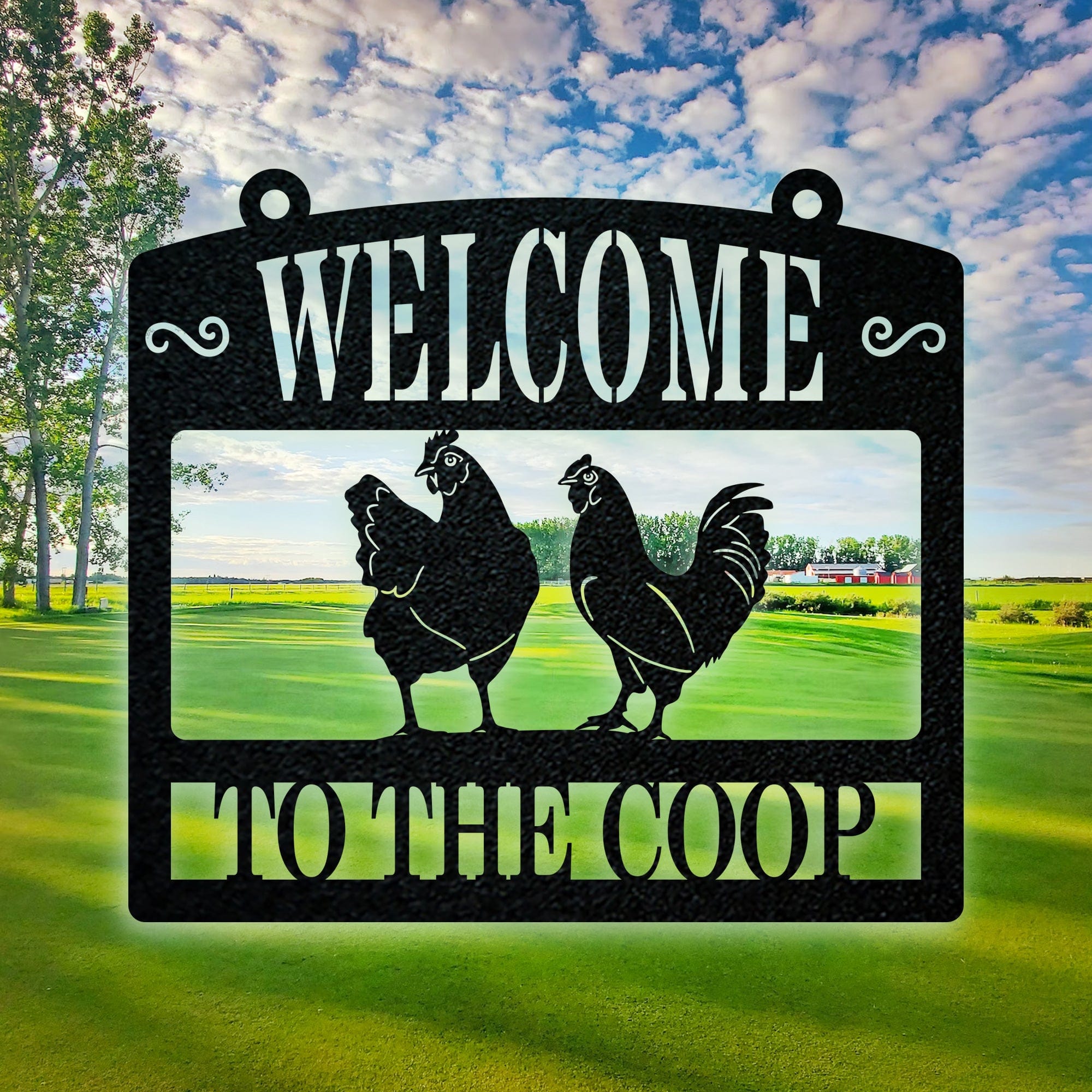 Farm & Ranch WELCOME Animals Monogram - Farm Life Edition