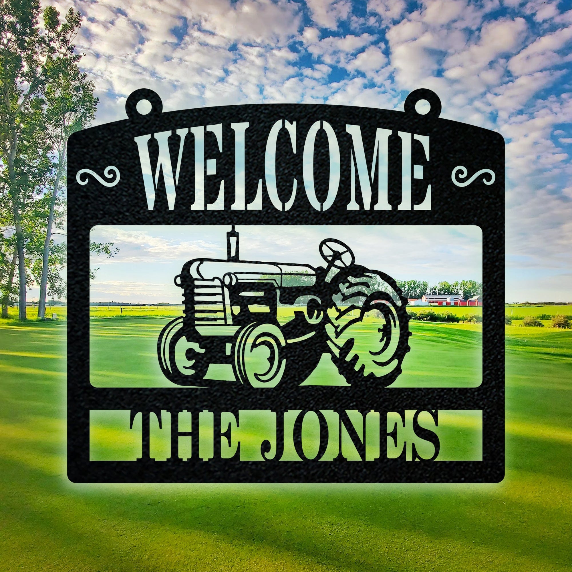 Farm & Ranch WELCOME Animals Monogram - Farm Life Edition
