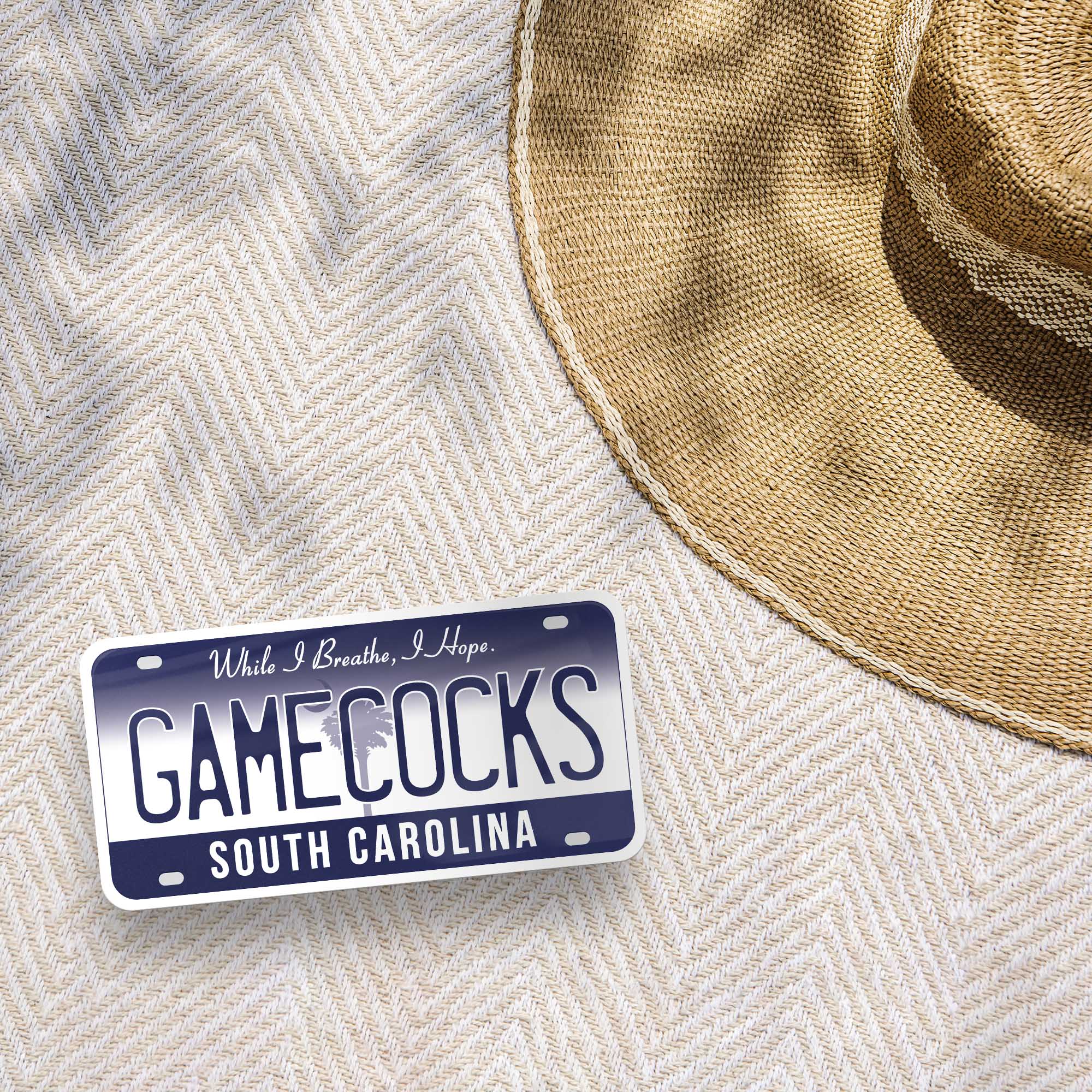 Gamecocks South Carolina License Plate Sticker