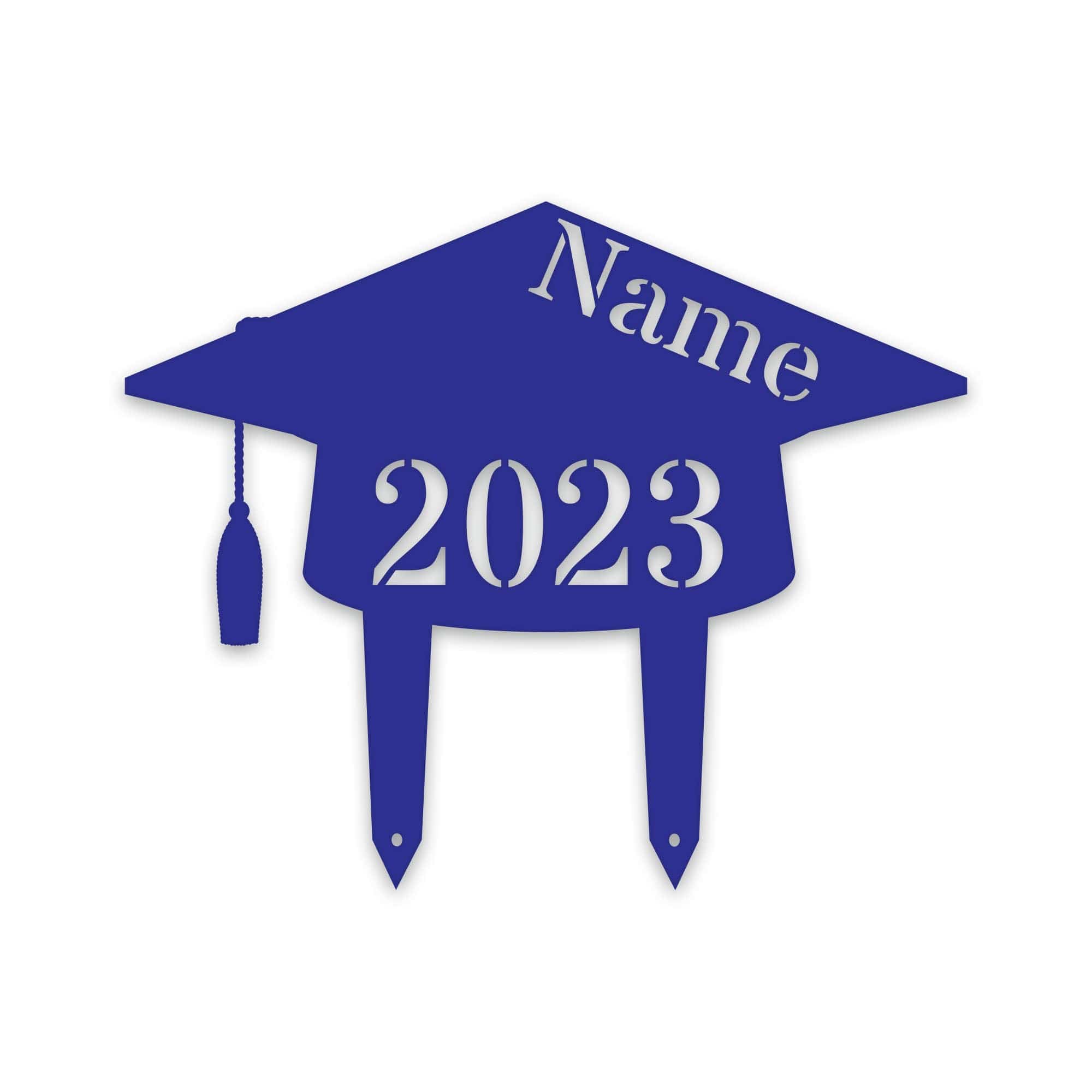 Personalized Graduation Plaque - Custom Graduation Decor Metal Lawn Sign