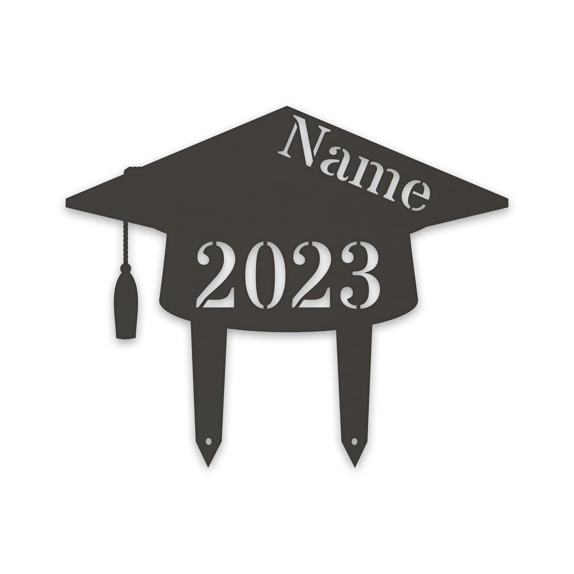Personalized Graduation Plaque - Custom Graduation Decor Metal Lawn Sign