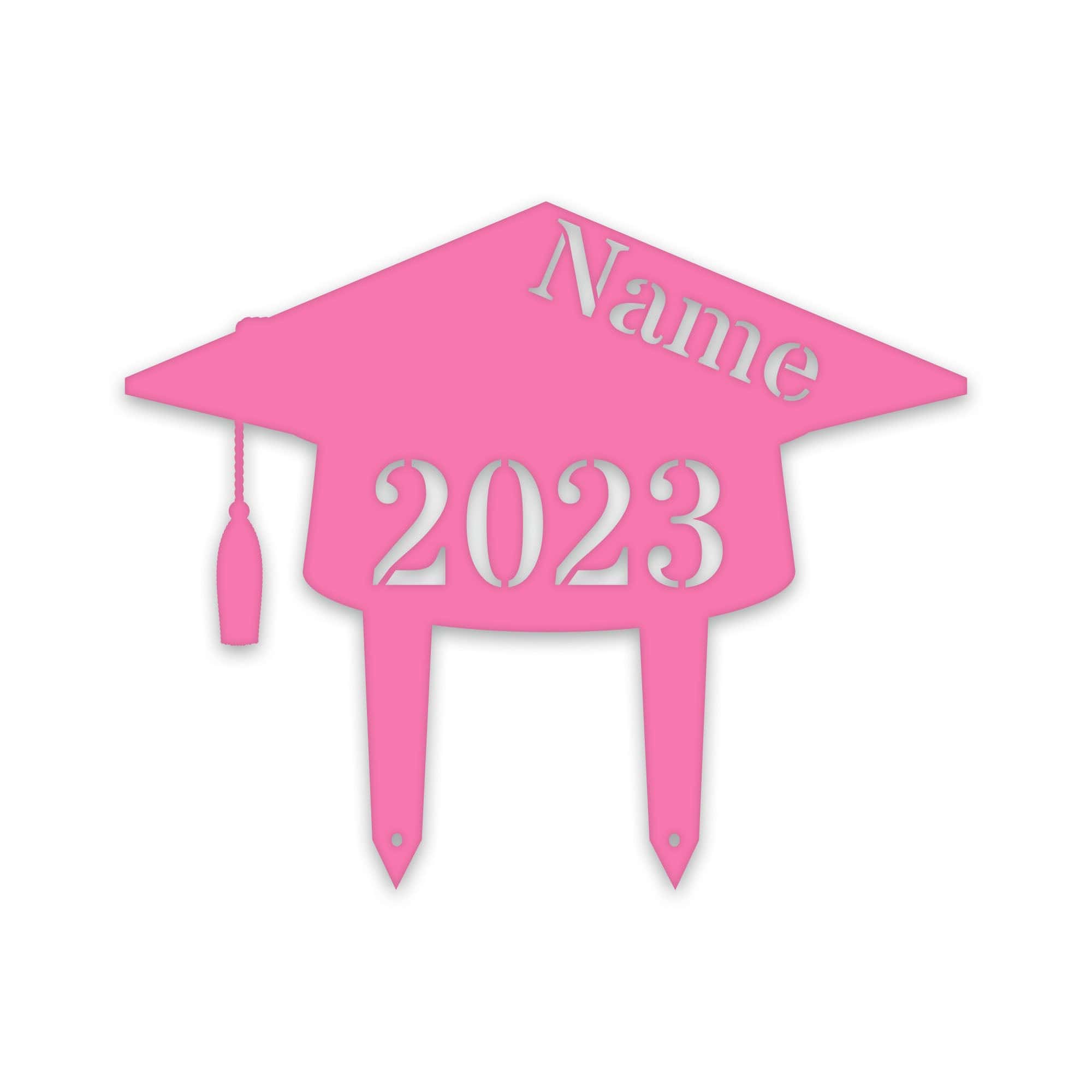 Personalized Graduation Plaque - Custom Graduation Decor Metal Lawn Sign