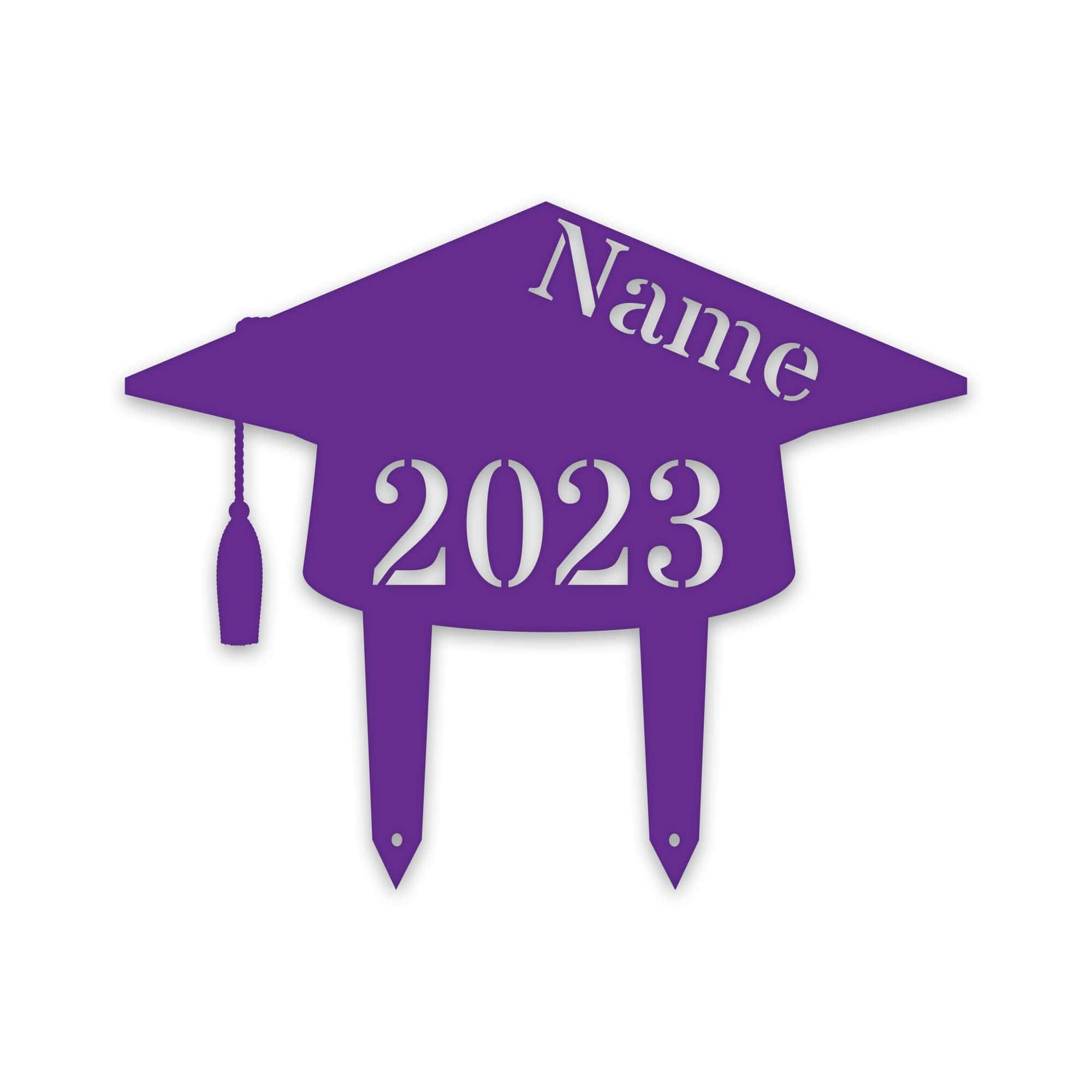 Personalized Graduation Plaque - Custom Graduation Decor Metal Lawn Sign