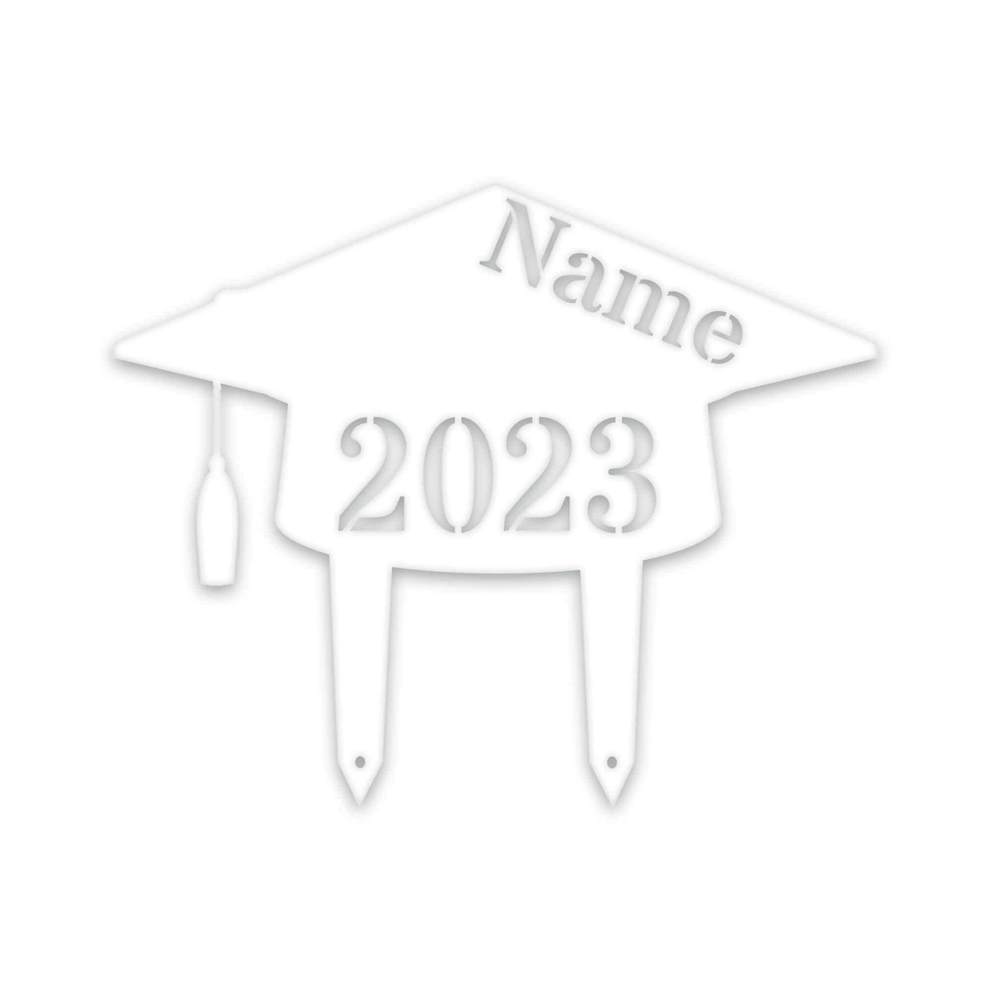 Personalized Graduation Plaque - Custom Graduation Decor Metal Lawn Sign