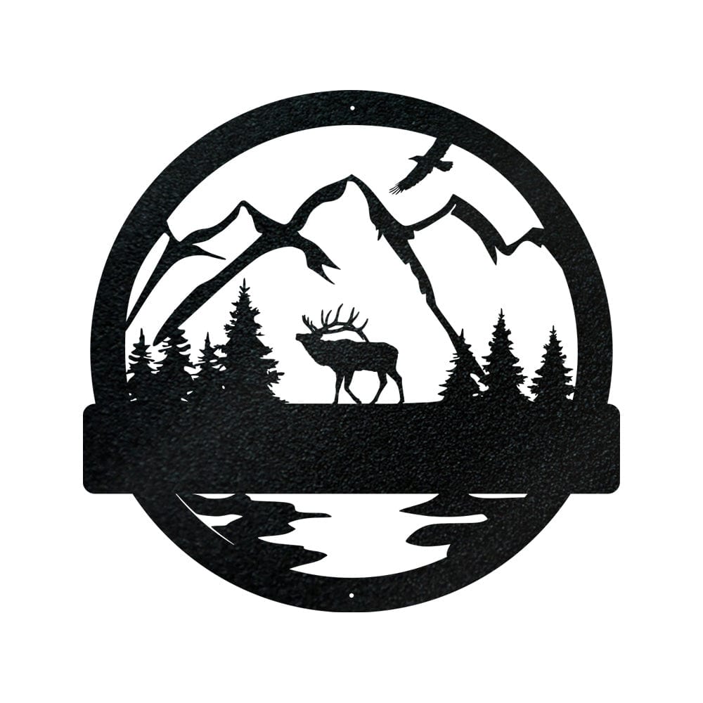Great Outdoor Elk Monogram