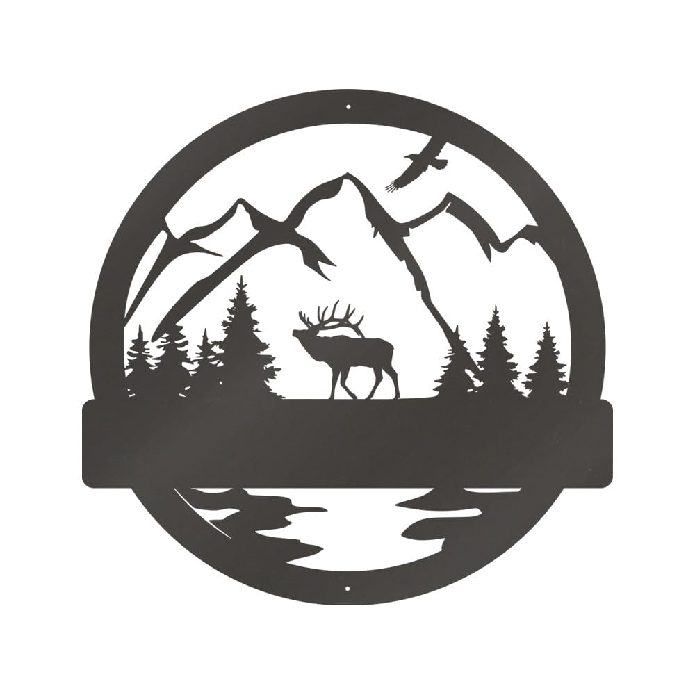 Great Outdoor Elk Monogram