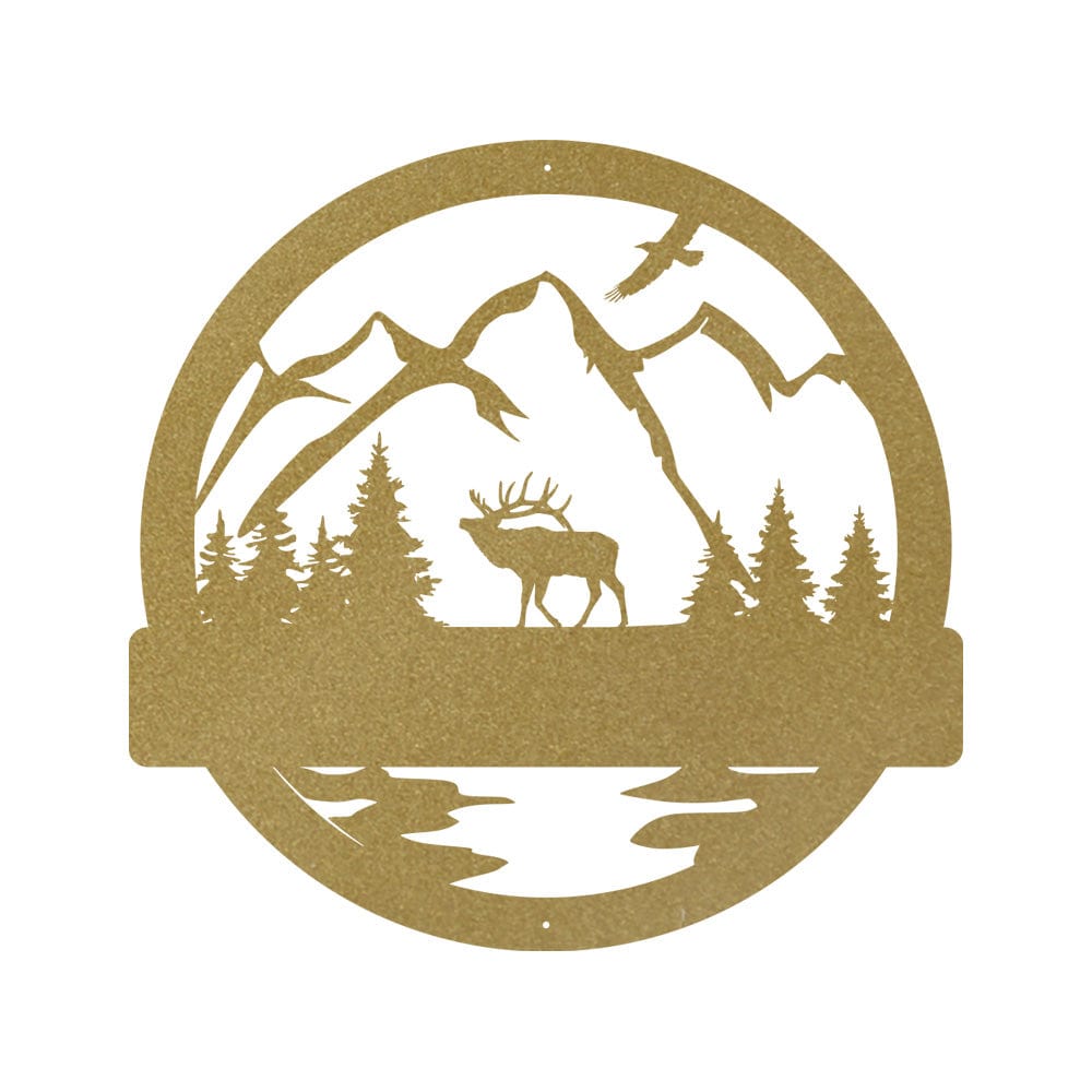 Great Outdoor Elk Monogram