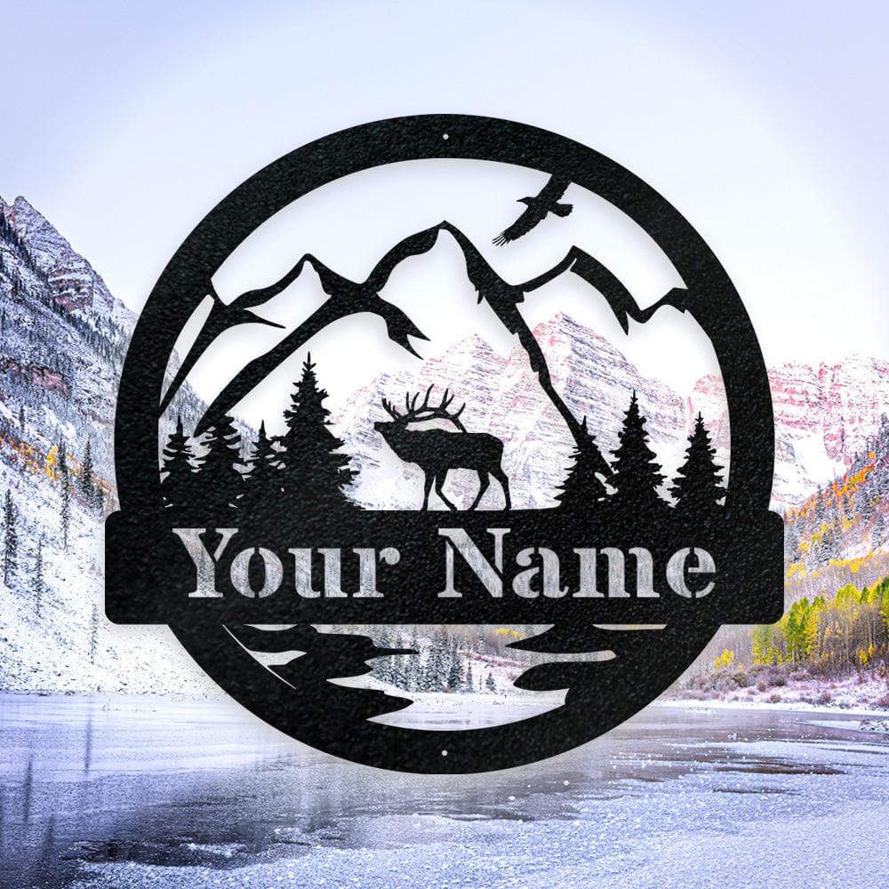 Great Outdoor Elk Monogram