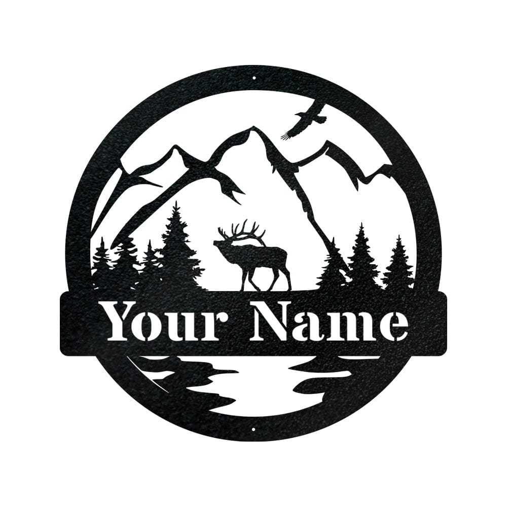 Great Outdoor Elk Monogram