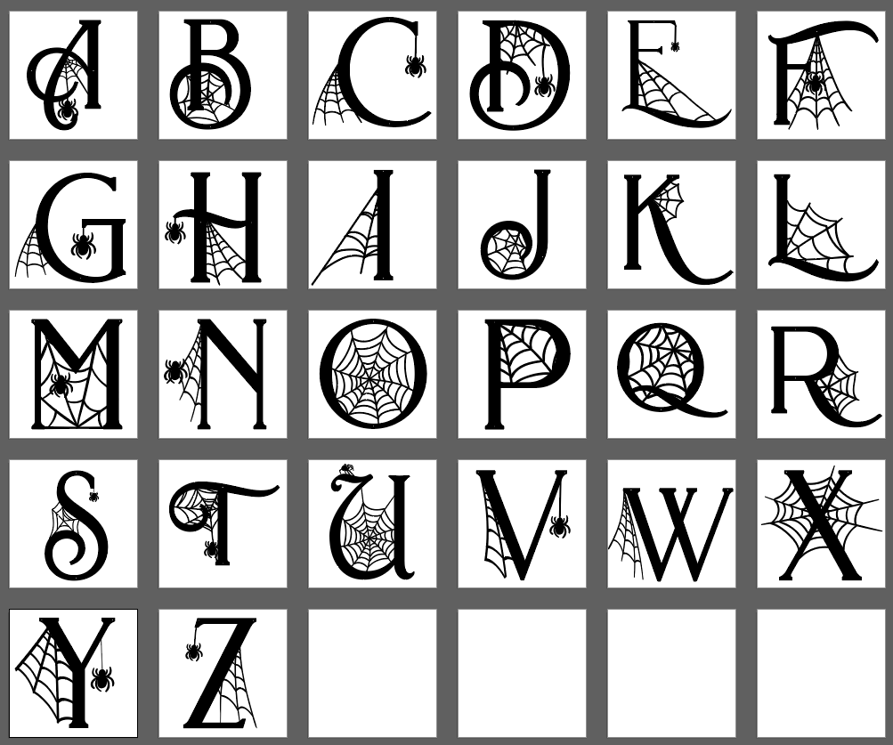 Halloween Alphabet Letters