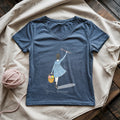 Gone Knitting Lady V-neck