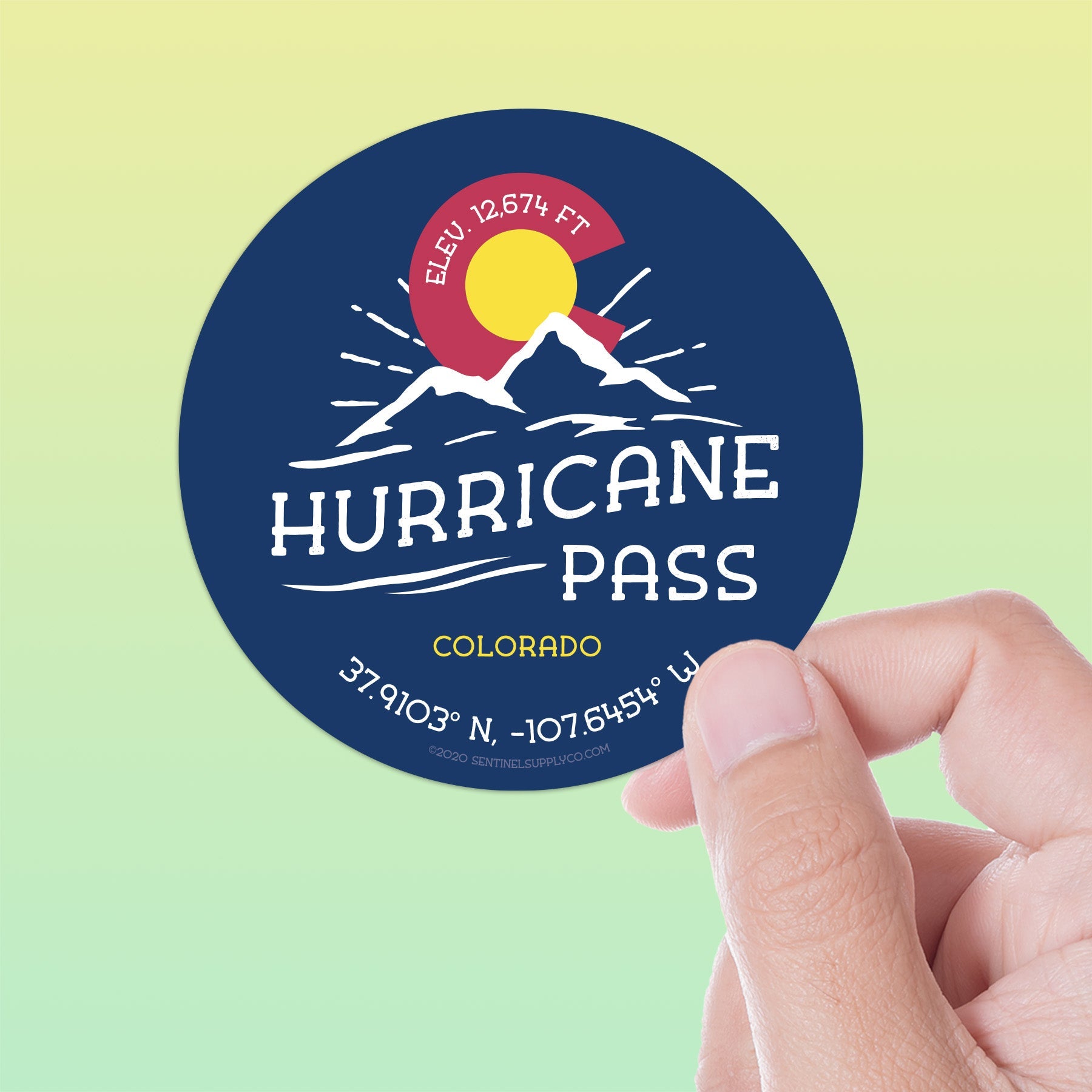 Hurricane Pass Colorado Stickers