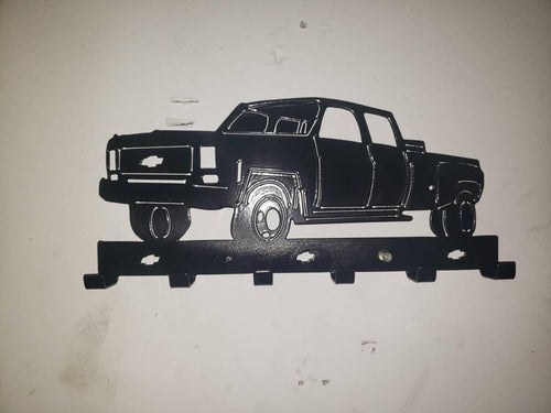 1974 Chevy C30 Dually Truck Keychain Rack – Steel Wall Mounted Classic Pickup Organizer