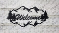 Mountain Welcome Sign