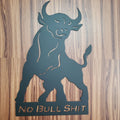 NO BULLSHIT Bar Sign – Metal Man Cave & Garage Wall Art, Custom Gift for Bold Spaces