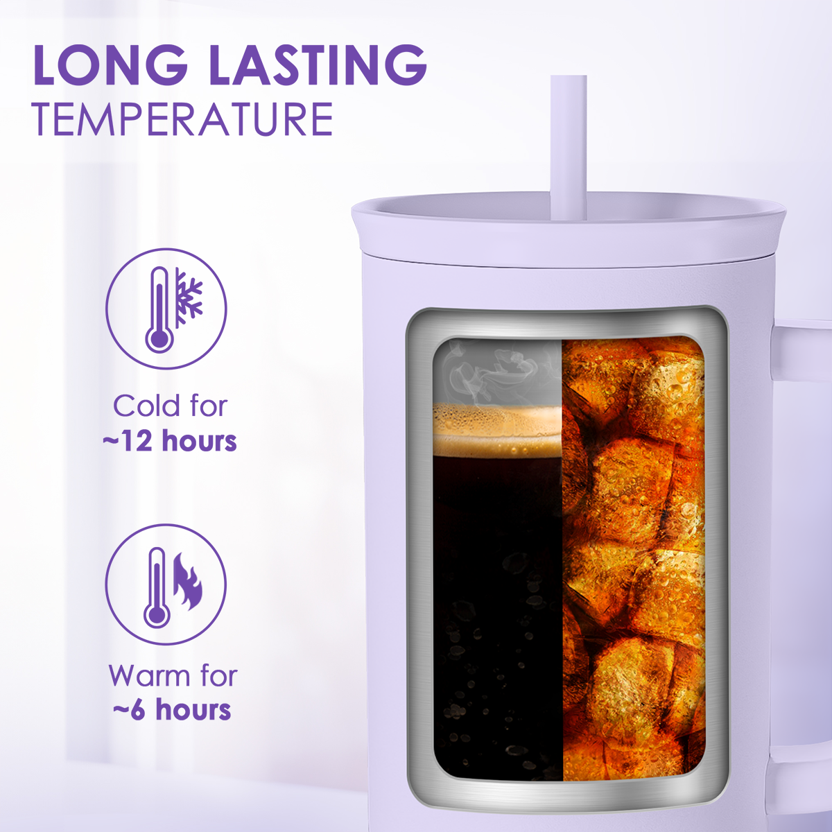 Purple Cool Mom Club Slidemate | Slider Tumbler with Handle 40oz