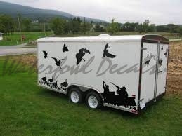 Goose Trailer Decal - Goose Trailer Decal Hunting Field Scene 9000