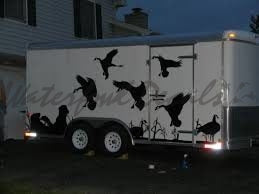Goose Trailer Decal - Goose Trailer Decal Hunting Field Scene 9000