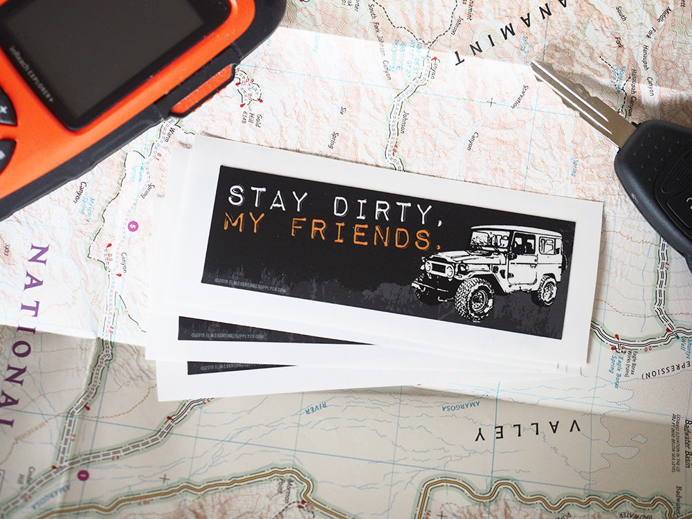 Stay Dirty My Friends - Toyota Land Cruiser FJ40 Offroad Sticker