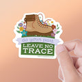 Leave No Trace Hiking Boot Nature Sticker