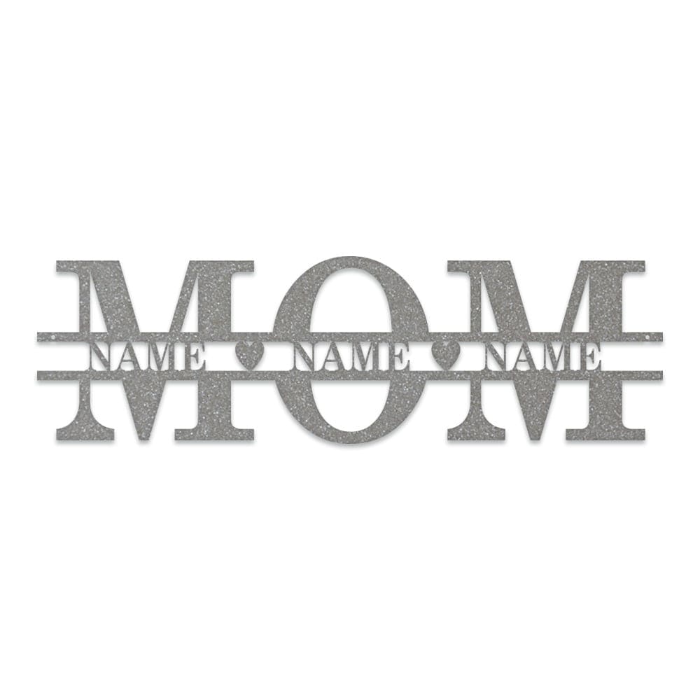Mom & Family Names Custom Metal Sign