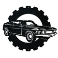 Mustang Classic Car - Metal Car Collection Sign