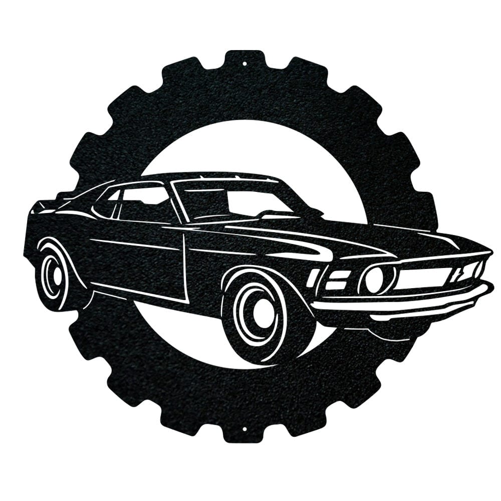 Mustang Classic Car - Metal Car Collection Sign
