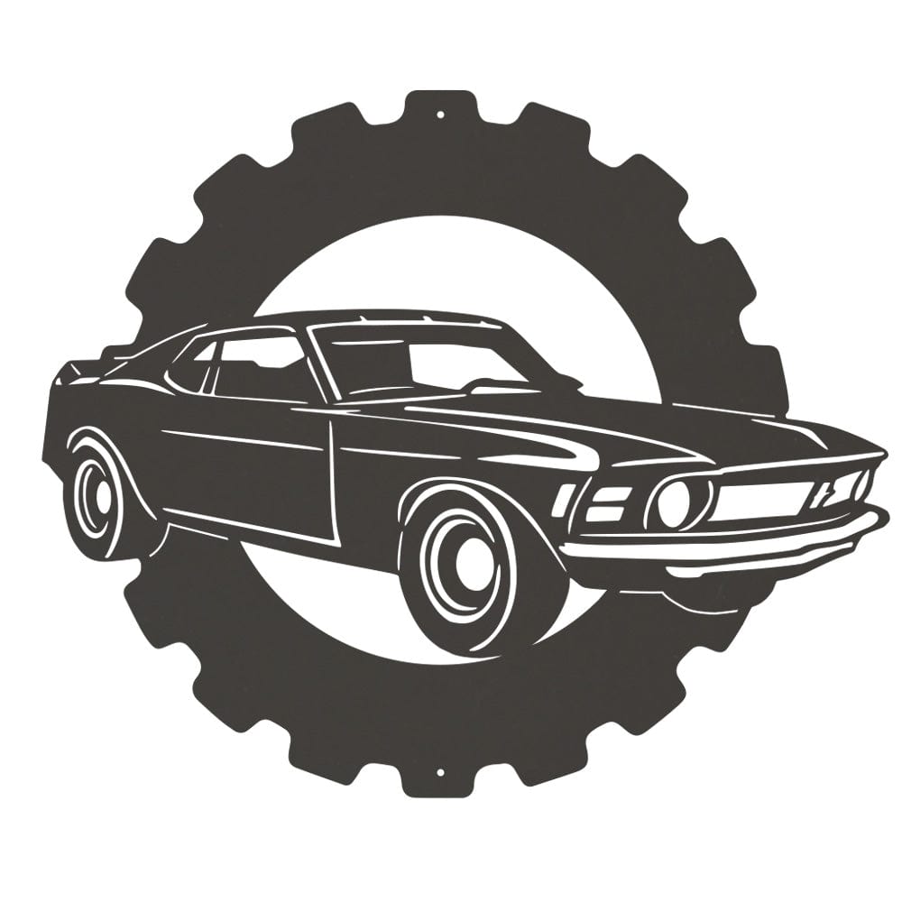 Mustang Classic Car - Metal Car Collection Sign